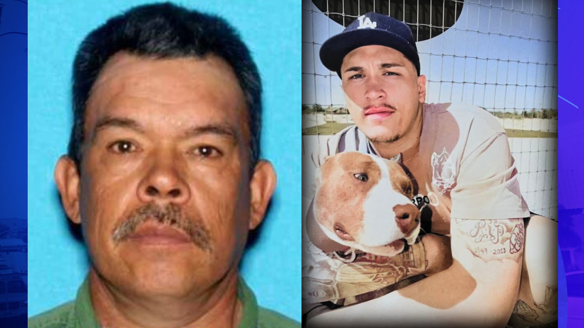 From left: Suspect Jose Guadalupe Mendoza, 60, in a photo from the Los Angeles County Sheriff's Department; Giovannie Gutierrez, 26, seen in family photos.