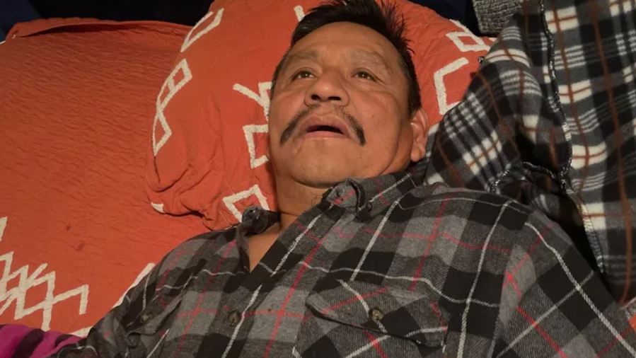 Juan Diaz, a flower vendor, was stabbed six times by an assailant while selling flowers near the 105 Freeway off-ramp in South Los Angeles on Oct. 31, 2023.