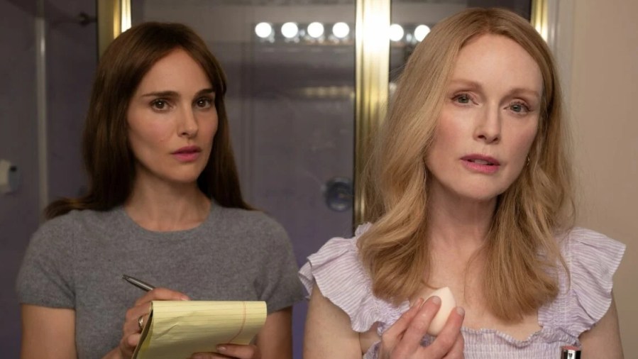 (L-R): Natalie Portman and Julianne Moore as seen in Netflix's "May December," directed by Todd Haynes (Courtesy of Netflix)