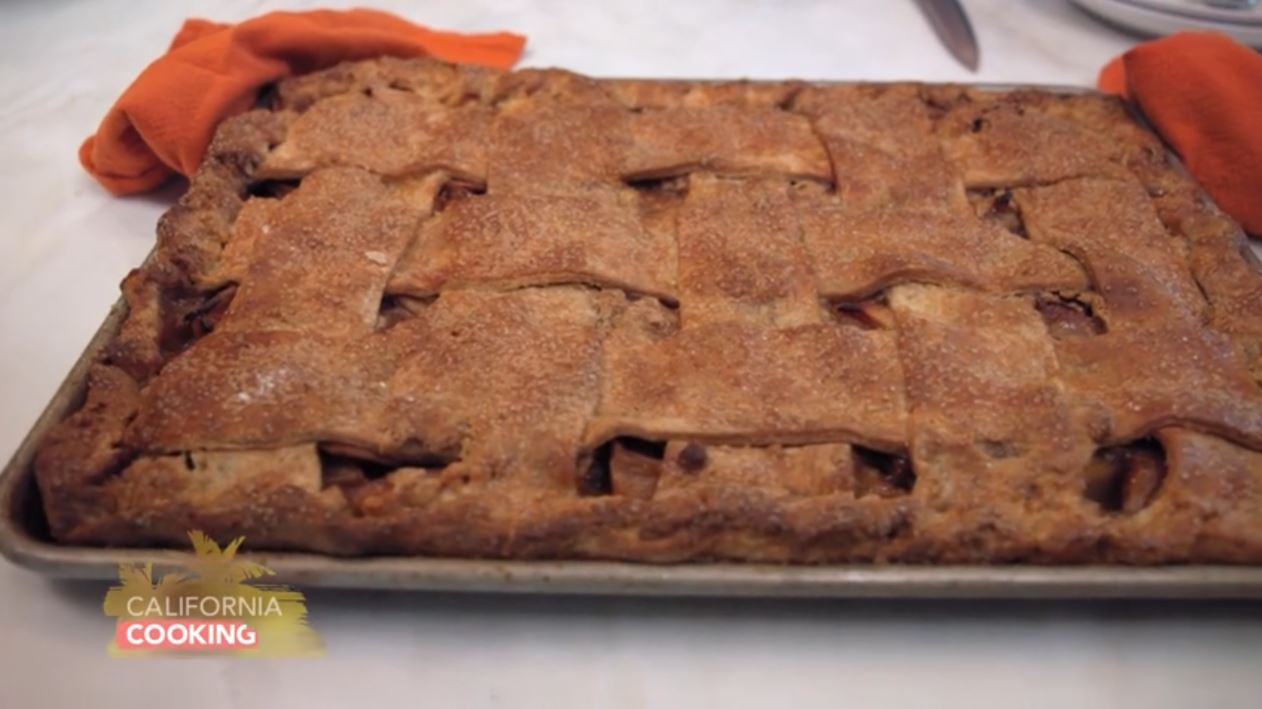 Khorasan Apple Halva Lattice Sheet Pie from the 'Bread and Roses Cookbook'
