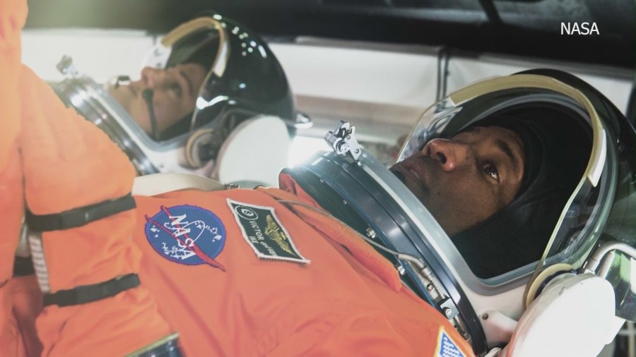 Victor Glover, a Pomona native and NASA astronaut, prepares for the Artemis II mission in 2024. (NASA)