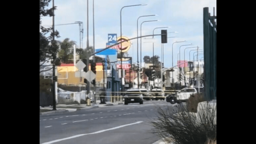 A man was fatally shot at the Hyde Park K-Line Metro Station in South L.A. on Dec. 30, 2023. (Citizen)