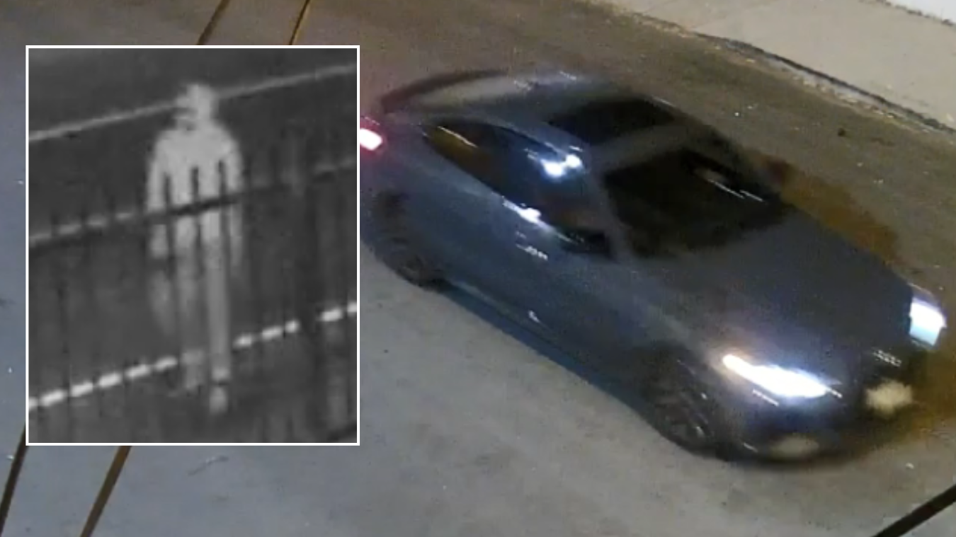 The LAPD on Dec. 1, 2023, released these images of the suspected killer of three homeless men and the suspect's vehicle.