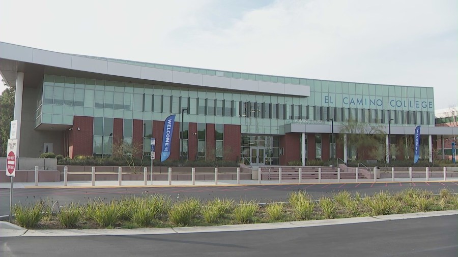 El Camino College campus in Torrance, California. (KTLA)