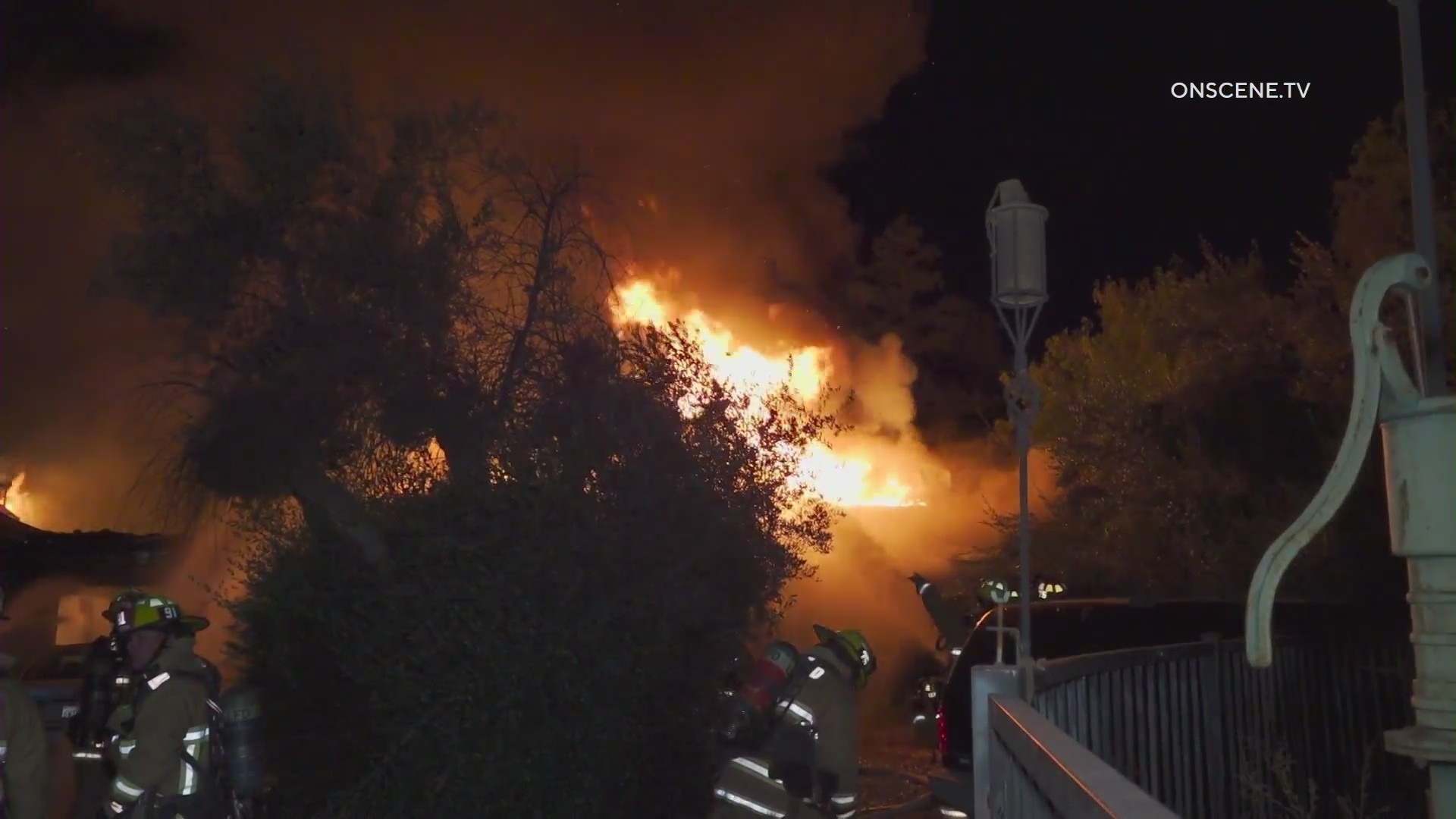 Firefighters battle ammunition fueled fire in Sylmar