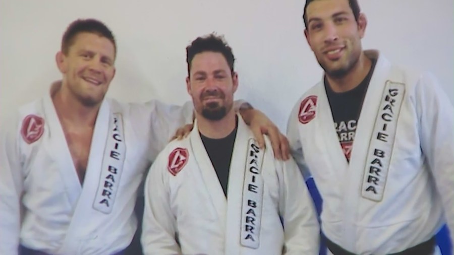 Blaine LaPrairie, pictured at center, has a black belt in jiu-jitsu. (LaPrairie Family)