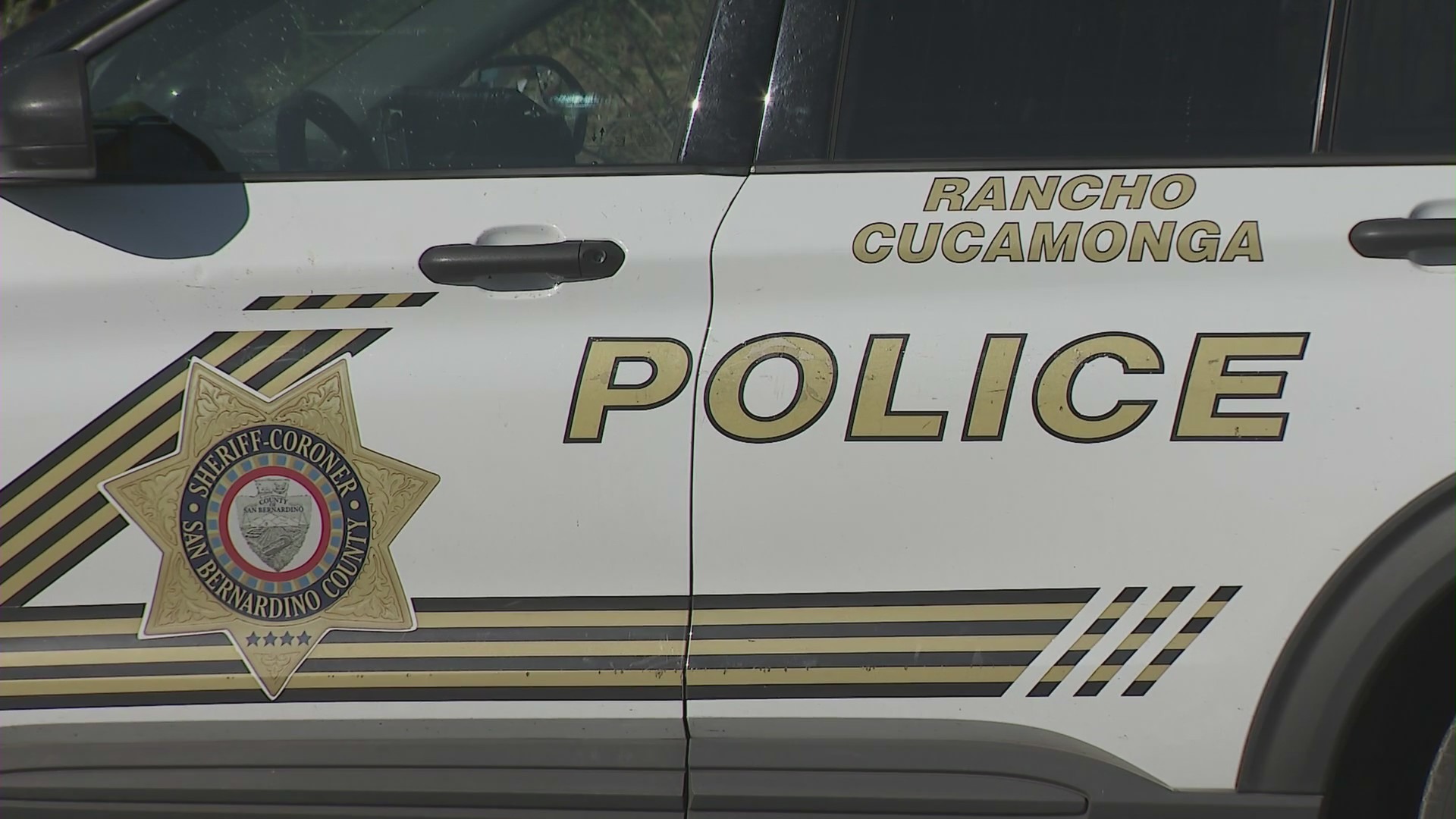 Rancho Cucamonga Police Department patrol car. (KTLA)