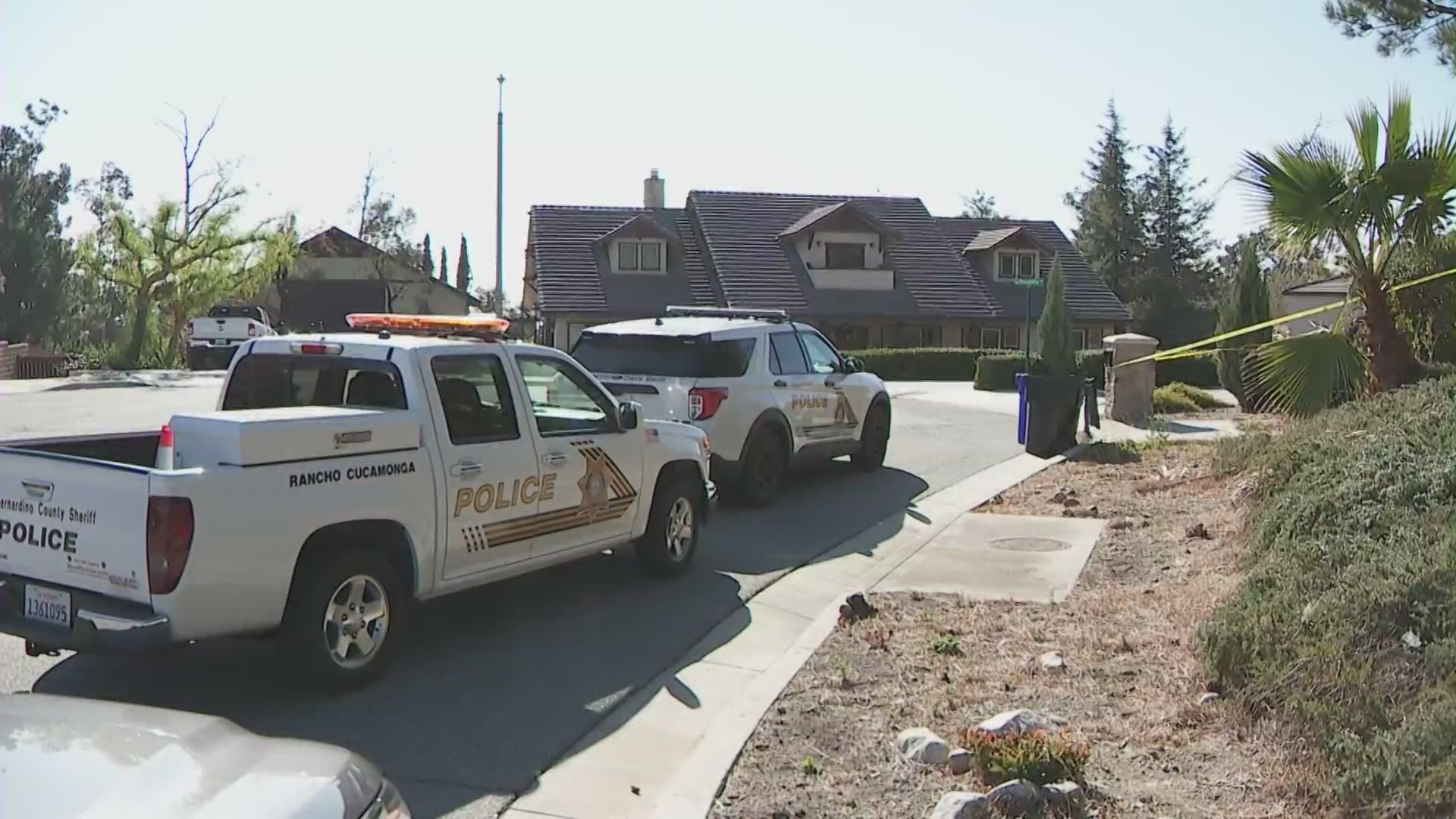 A Rancho Cucamonga family is shaken after being held at gunpoint by two home-invasion robbers who remain on the loose on Dec. 12, 2023. (KTLA)