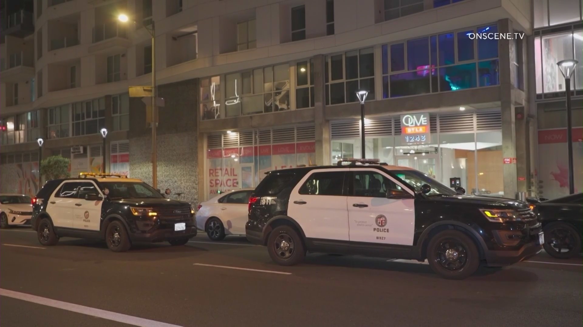 LAPD's Olympic Division patrolling the streets. (OnScene.TV)