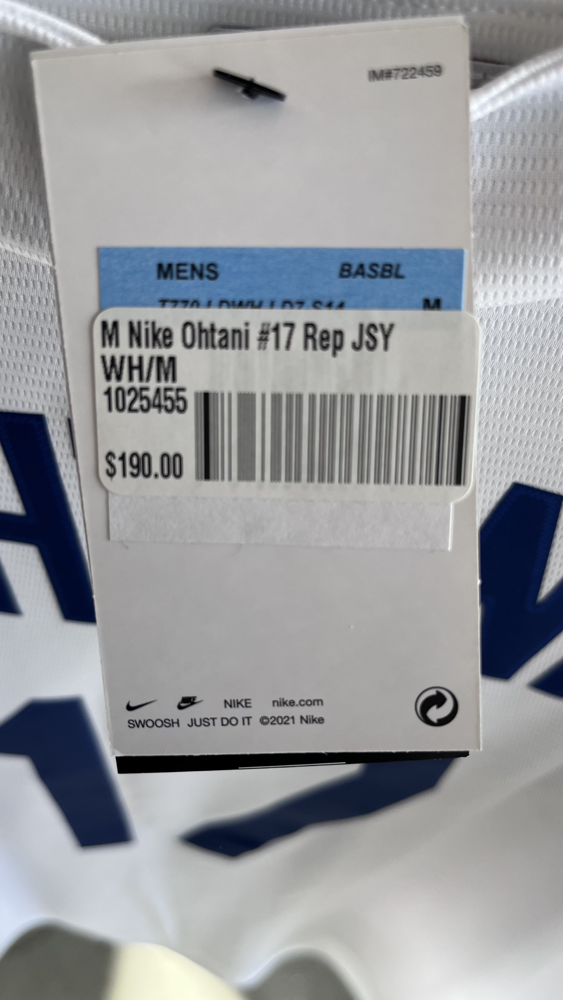 Shohei Ohtani Dodger jersey price tag