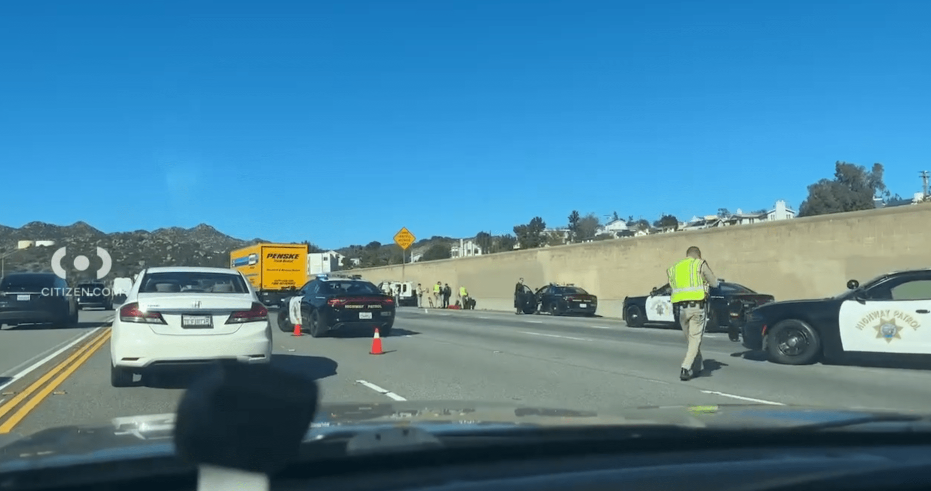 Man dead after rear ending lumber truck on SoCal freeway