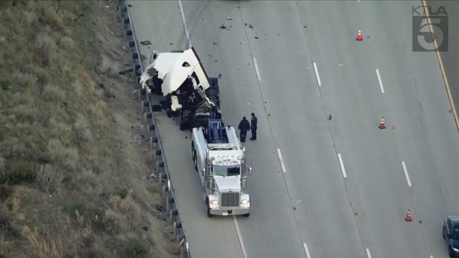 5 Freeway big rig crash