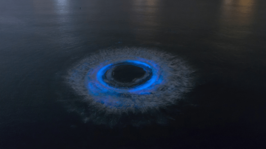 Bioluminescent water