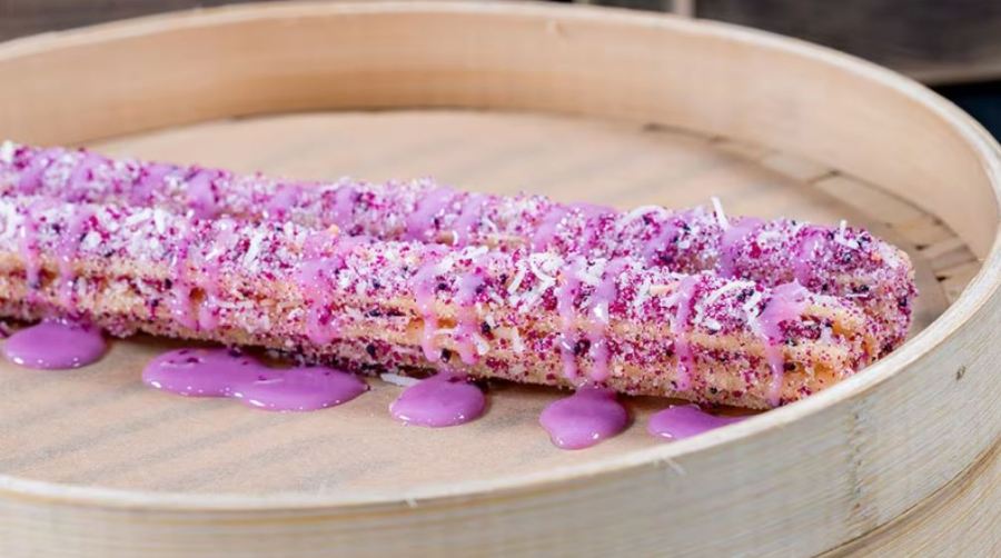 Dragon Fruit Churro from Willie’s Churros. (Disneyland Resort)