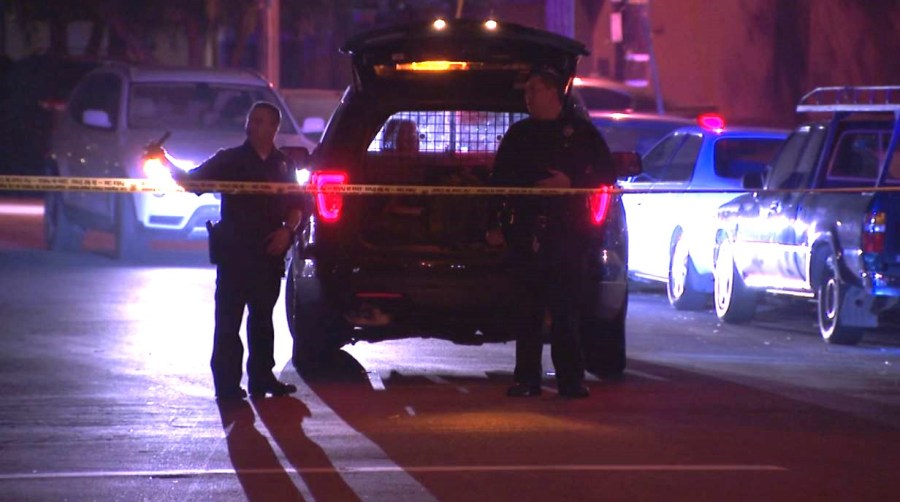 A woman in her 60s was struck and killed in a hit-and-run crash in Panorama City on Jan. 19, 2024. (KTLA)