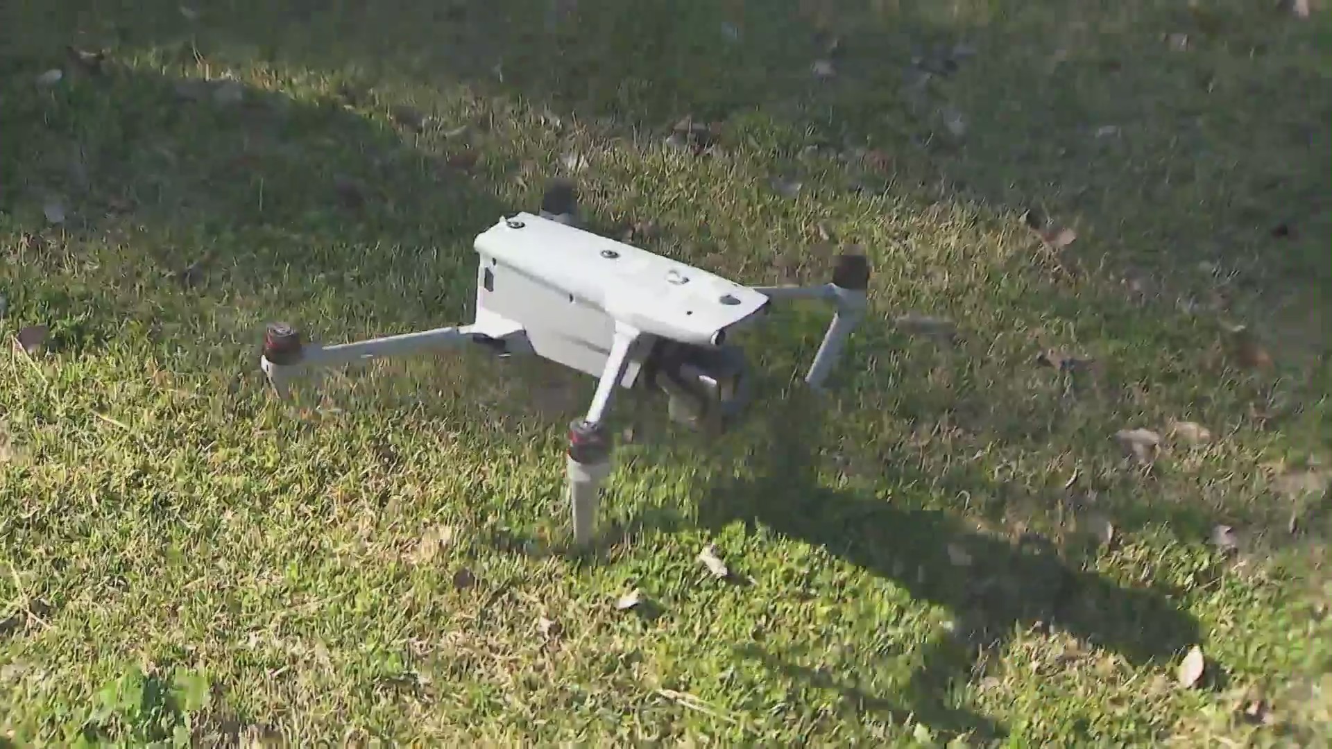 A drone being used as part of Murrieta Police Department's new Unmanned Aerial Systems Program. (KTLA)