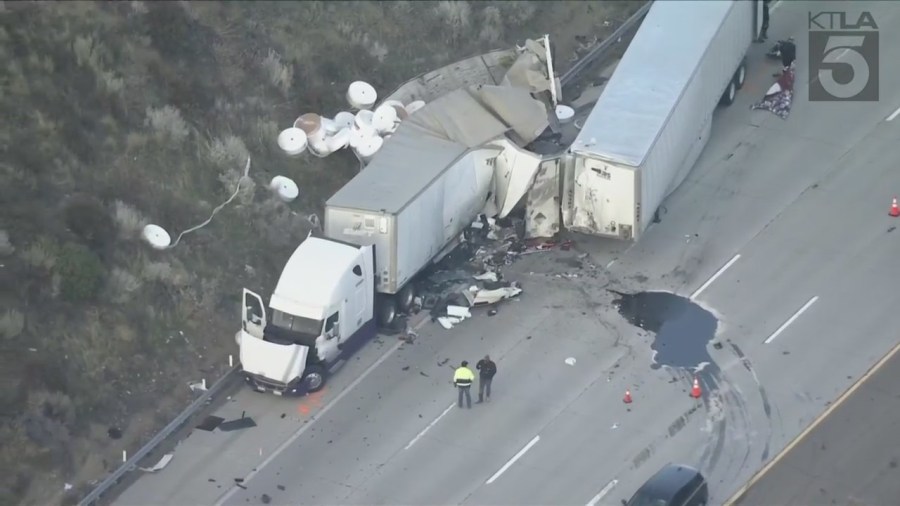 5 Freeway big rig crash