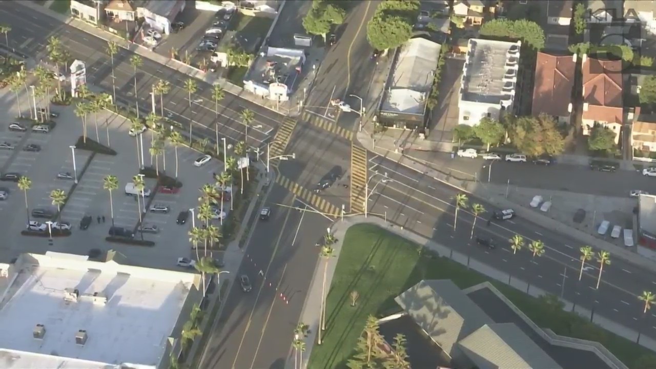 A juvenile motorcyclist was killed after colliding with a sedan in Redondo Beach on Jan. 10, 2024. (KTLA)