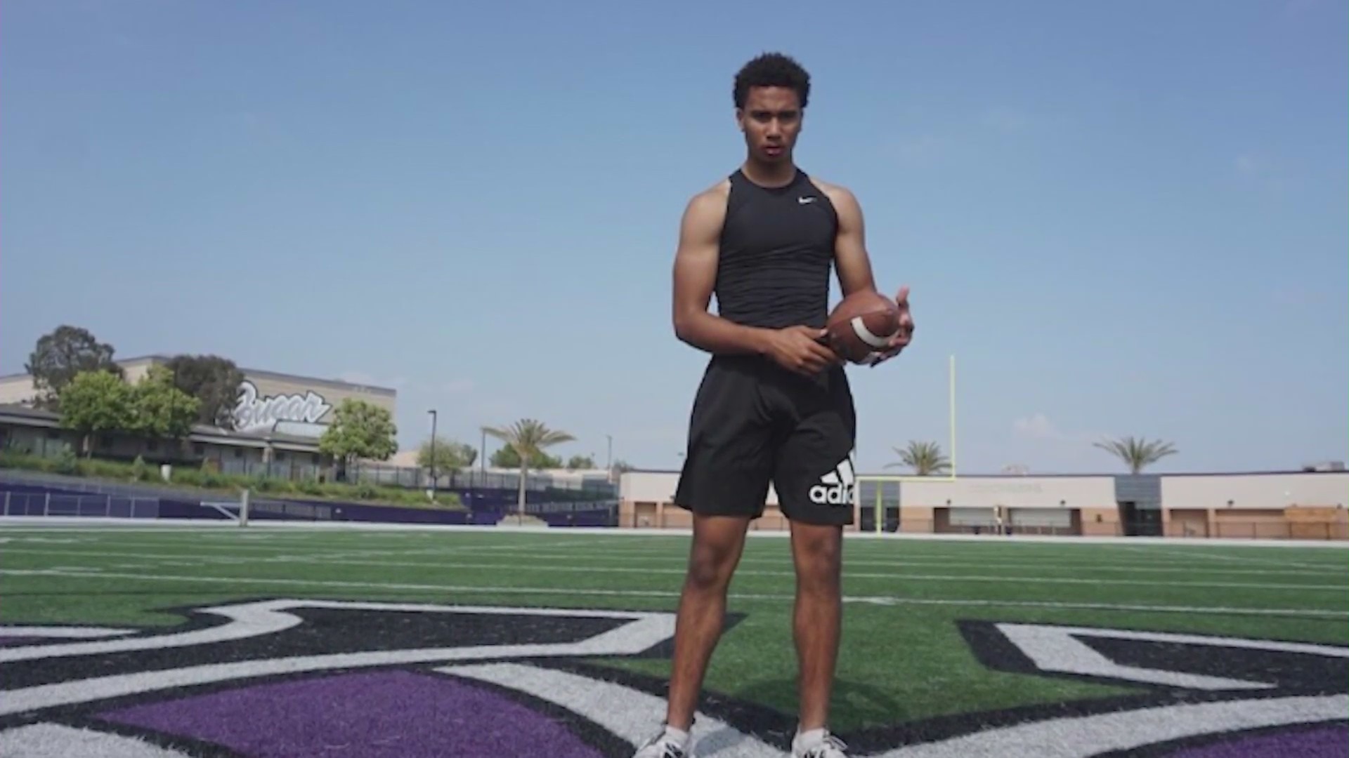 CJ Stroud as a star football player at Rancho Cucamonga High School in California. (Stroud Family)