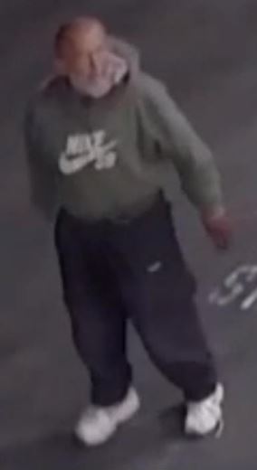 A suspect wanted for smashing glass windows and doors in a series of possible hate crimes targeting stores in the San Fernando Valley in January 2024.