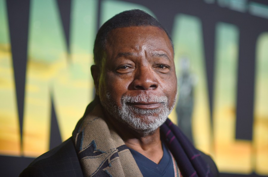 FILE - Carl Weathers arrives at a special screening for the season three premiere of "The Mandalorian" on Tuesday, Feb. 28, 2023, at The Roosevelt Hotel in Los Angeles. Weathers, a former NFL linebacker who became a Hollywood action movie and comedy star, playing nemesis-turned-ally Apollo Creed in the “Rocky” movies, facing-off against Arnold Schwarzenegger in “Predator” and teaching golf in “Happy Gilmore,” died Tuesday, Jan. 30, 2024. He was 76. (Photo by Richard Shotwell/Invision/AP, File)