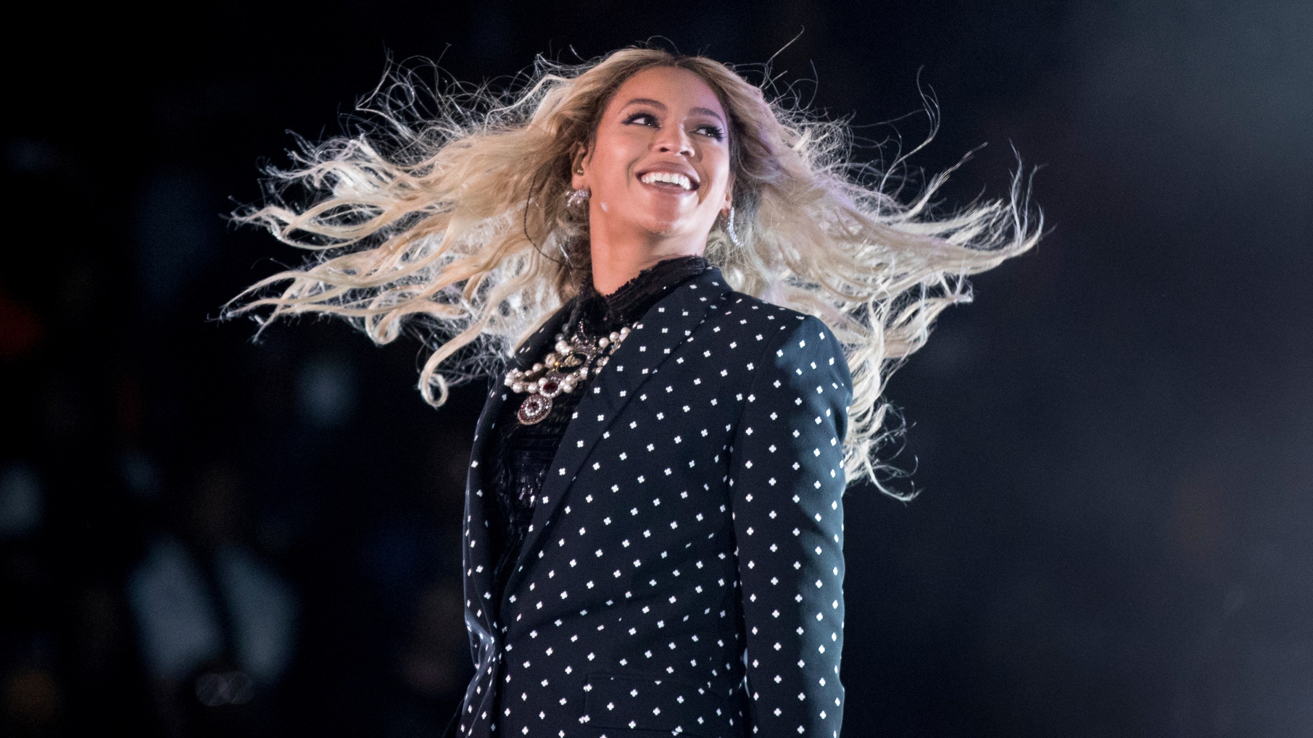 FILE - Beyonce performs at a Get Out the Vote concert for Democratic presidential candidate Hillary Clinton at the Wolstein Center in Cleveland, Ohio, Nov. 4, 2016. Beyonce teased the possibility of new music during a Verizon Super Bowl ad, and then added a cryptic Instagram video that ended with the words "act ii" and a release date of March 29, 2024. (AP Photo/Andrew Harnik, File)