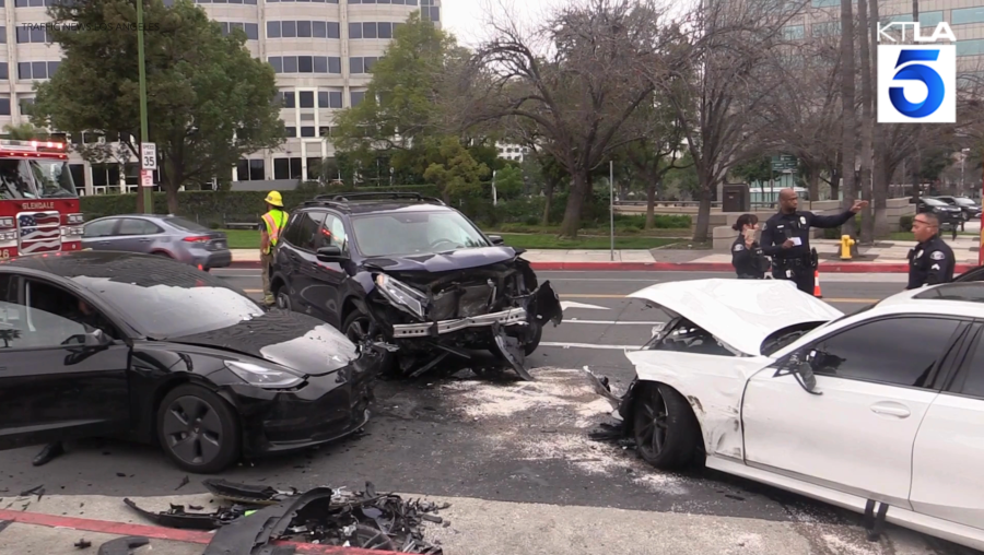 BMW head on crash