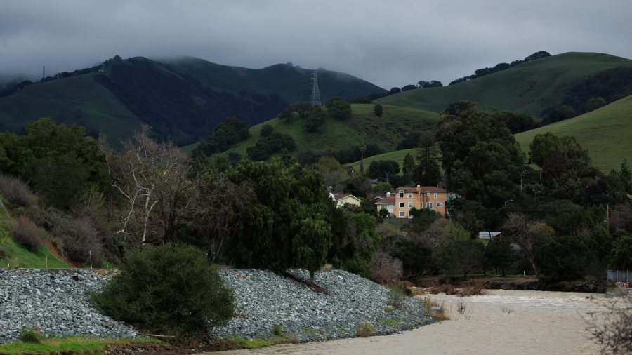 Niles Canyon and the Alameda Creek on Jan. 13, 2023, in Fremont, Calif.