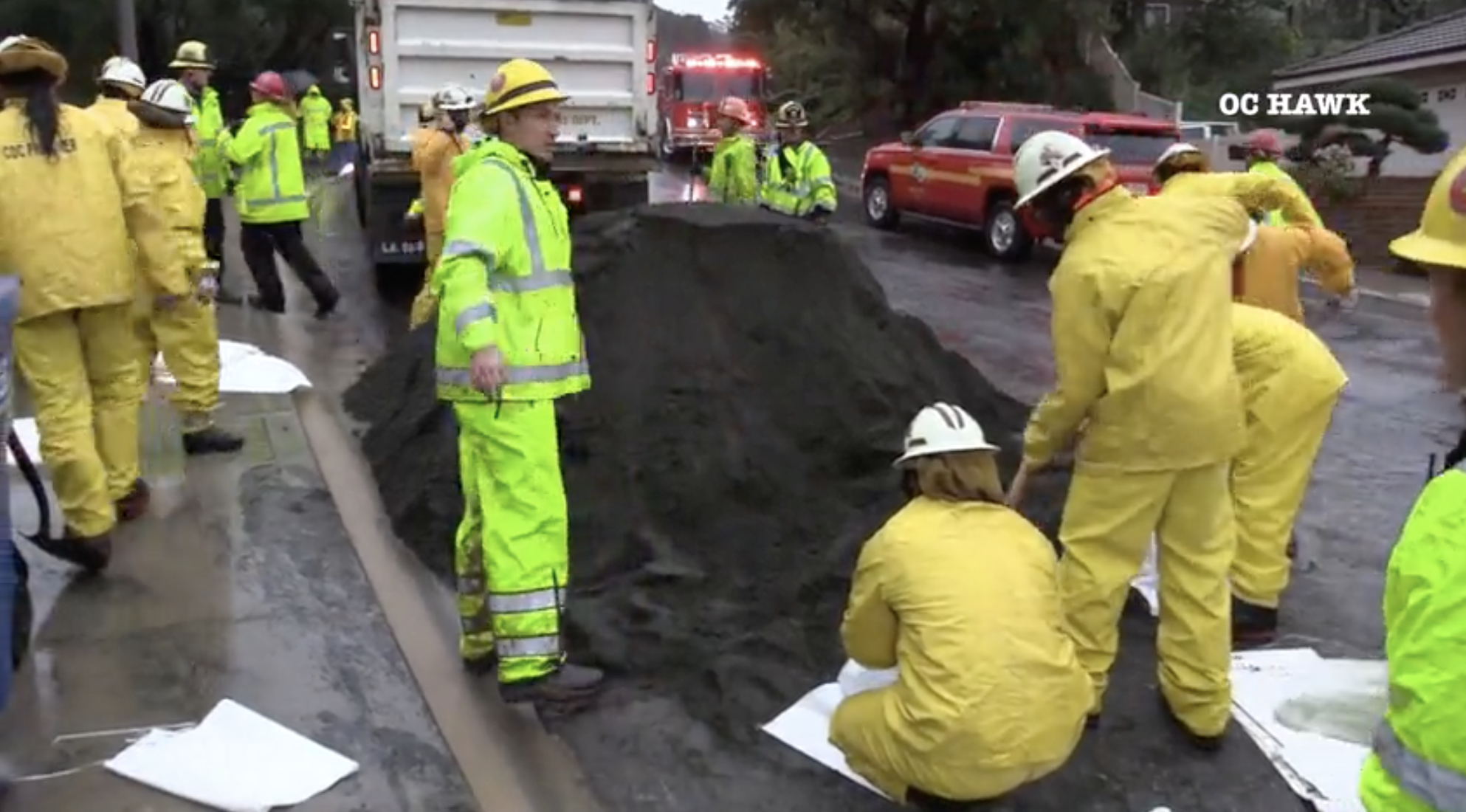 Hillside collapse prompts evacuations, rescues in Hacienda Heights