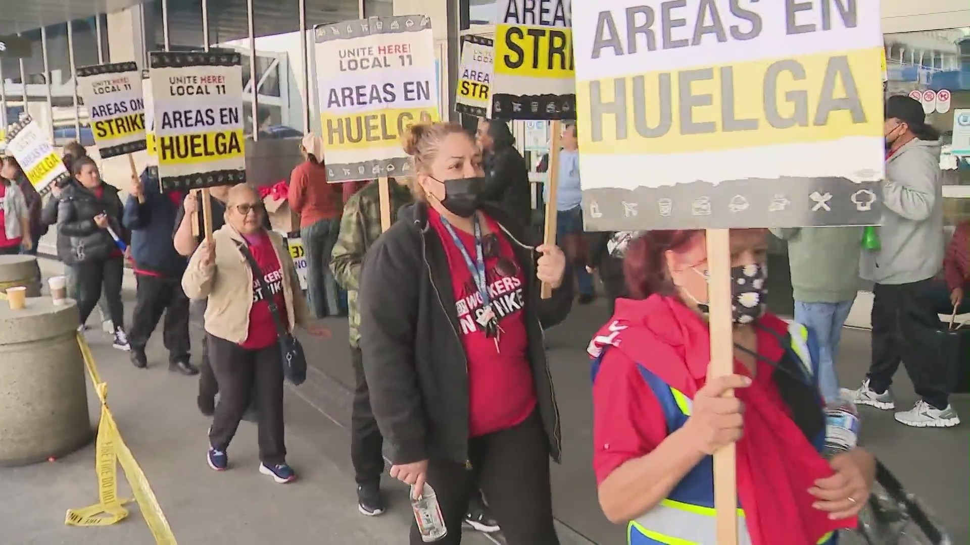 LAX protest