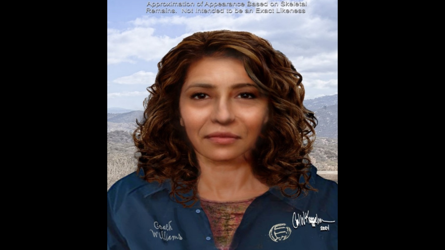 A 2024 rendering by a forensic artist based on new DNA information of the woman's possible appearance. (Orange County Sheriff's Department)