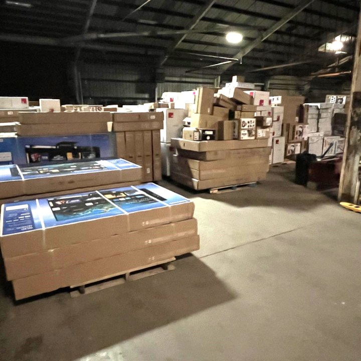 Over $1.5 million worth of stolen merchandise was found during a retail theft bust in Riverside County on Feb. 6, 2024. (Riverside County Sheriff’s Office)