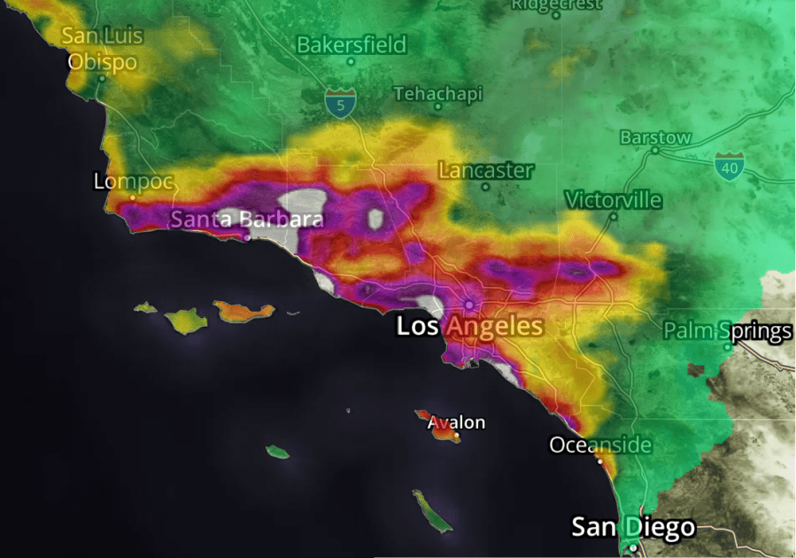 SoCal Rain Totals