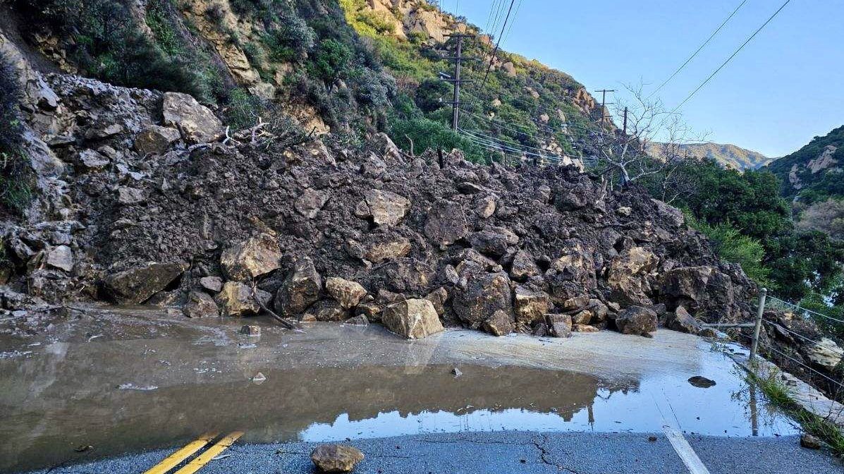 Malibu Canyon Rockslide