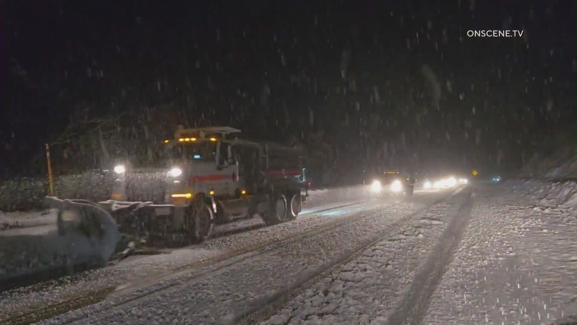 Schools close as snow continues to blanket Southern California mountain communities 