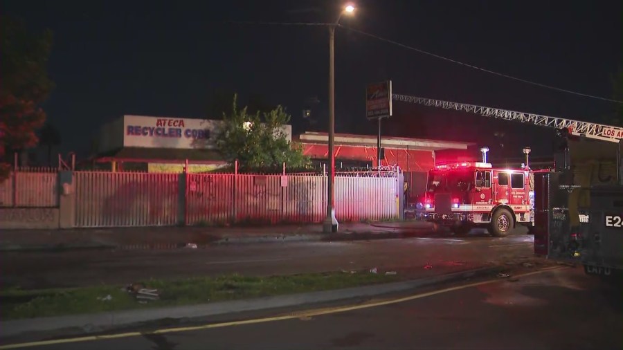 Deadly fire breaks out at reported illegal cannabis operation in South Los Angeles 