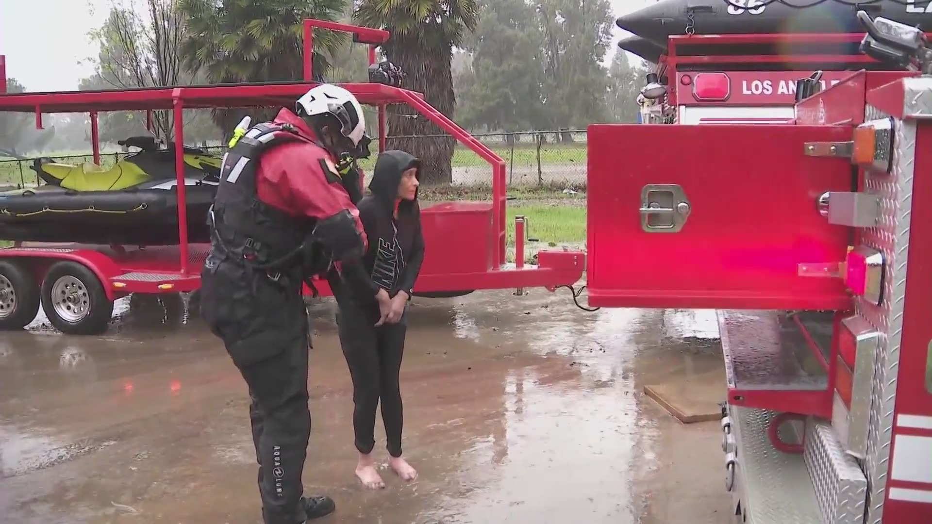 Sepulveda Basin closed to all traffic due to flooding 