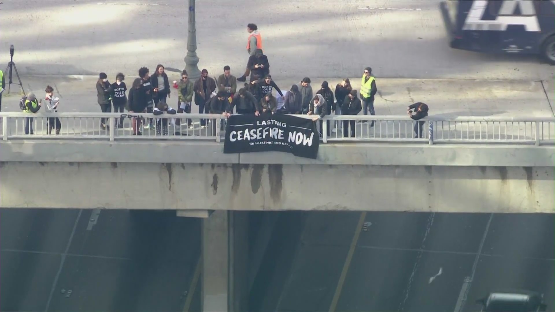 110 freeway protest