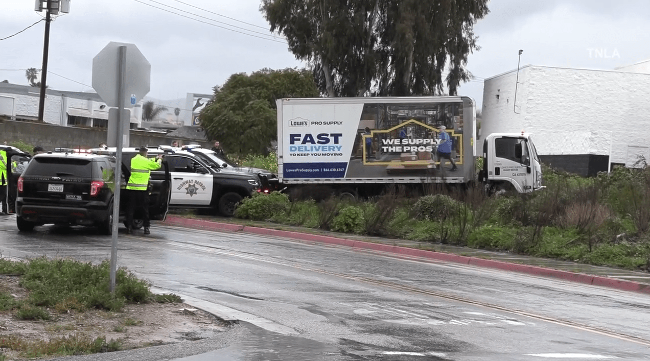 Box truck crash