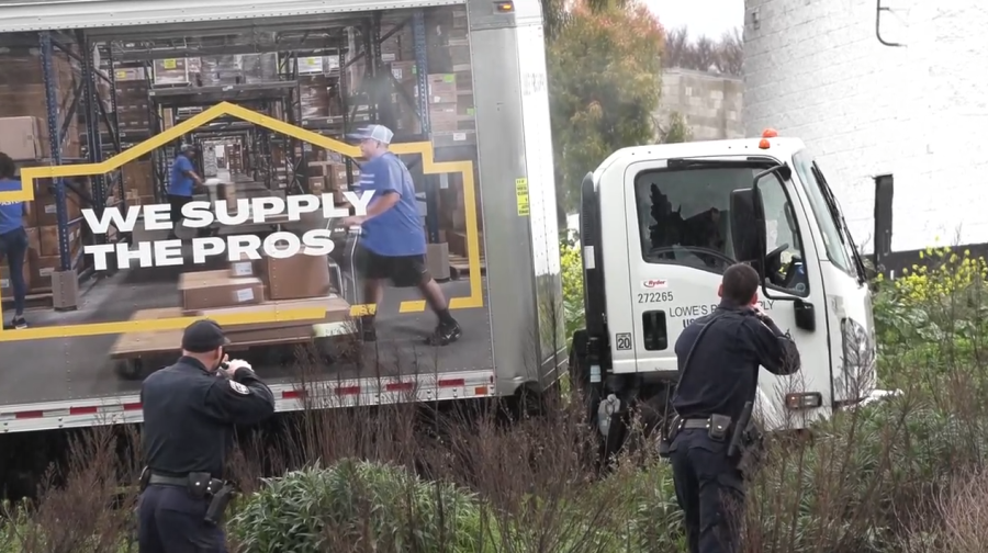 Box truck standoff