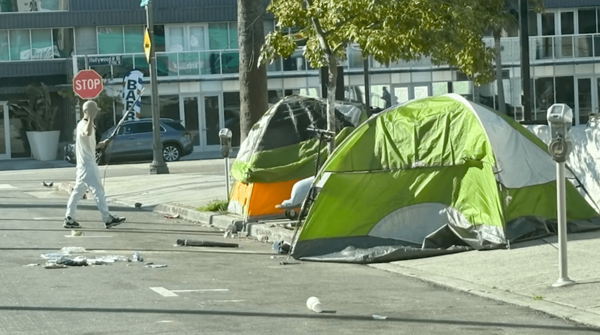 Trash-strewn tent city in Hollywood a hotspot for drug trade, residents say