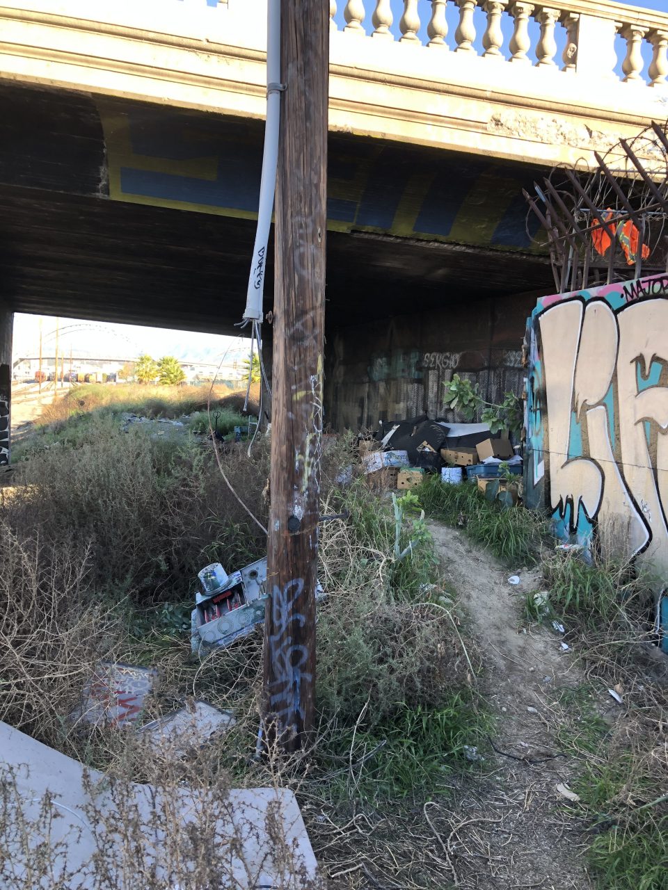 A scene of a copper wire theft is shown in this undated photo provided by Metrolink