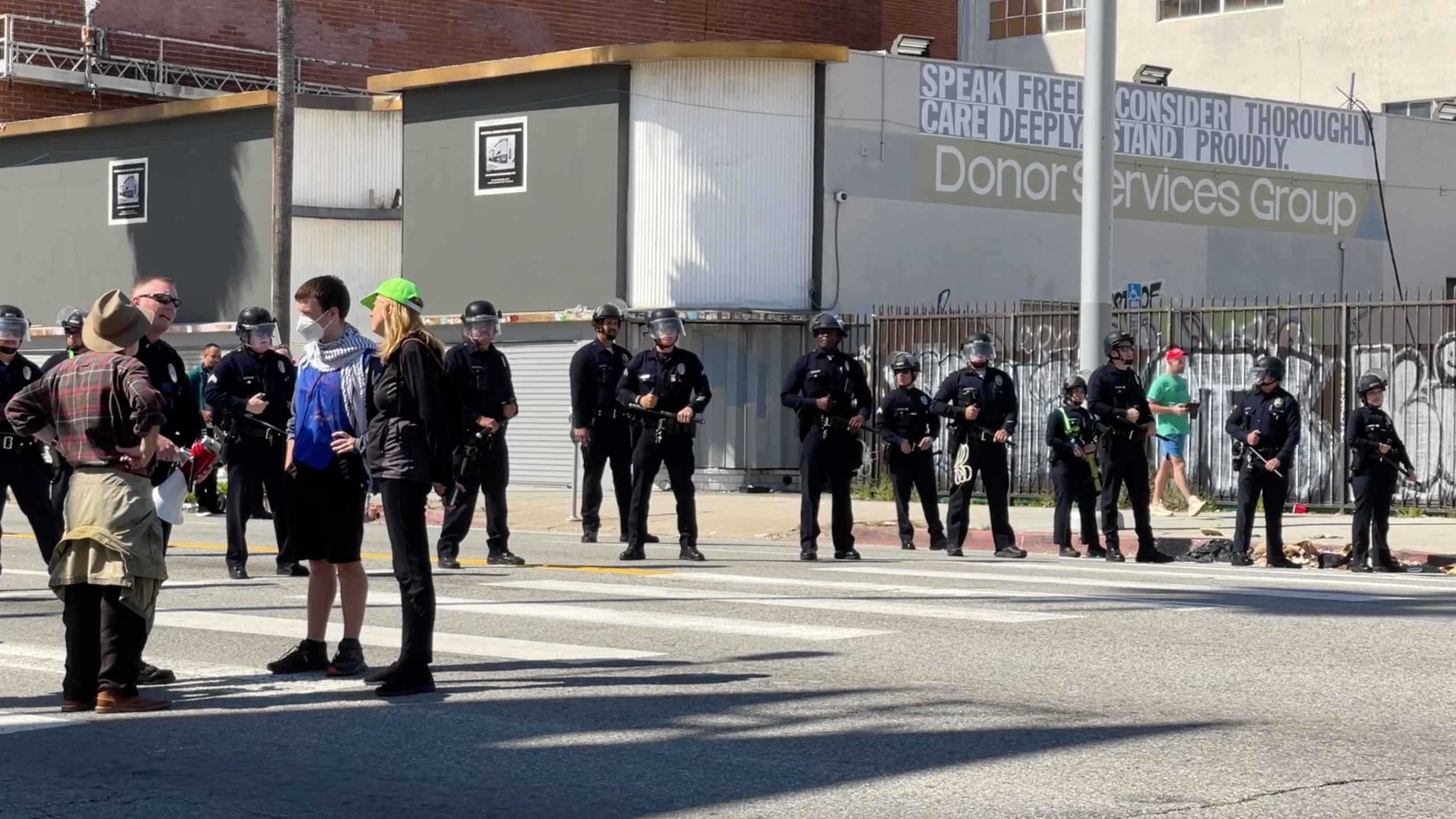 Oscars Protest LAPD