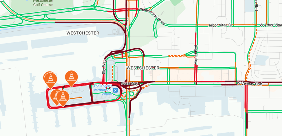 LAX traffic March 17