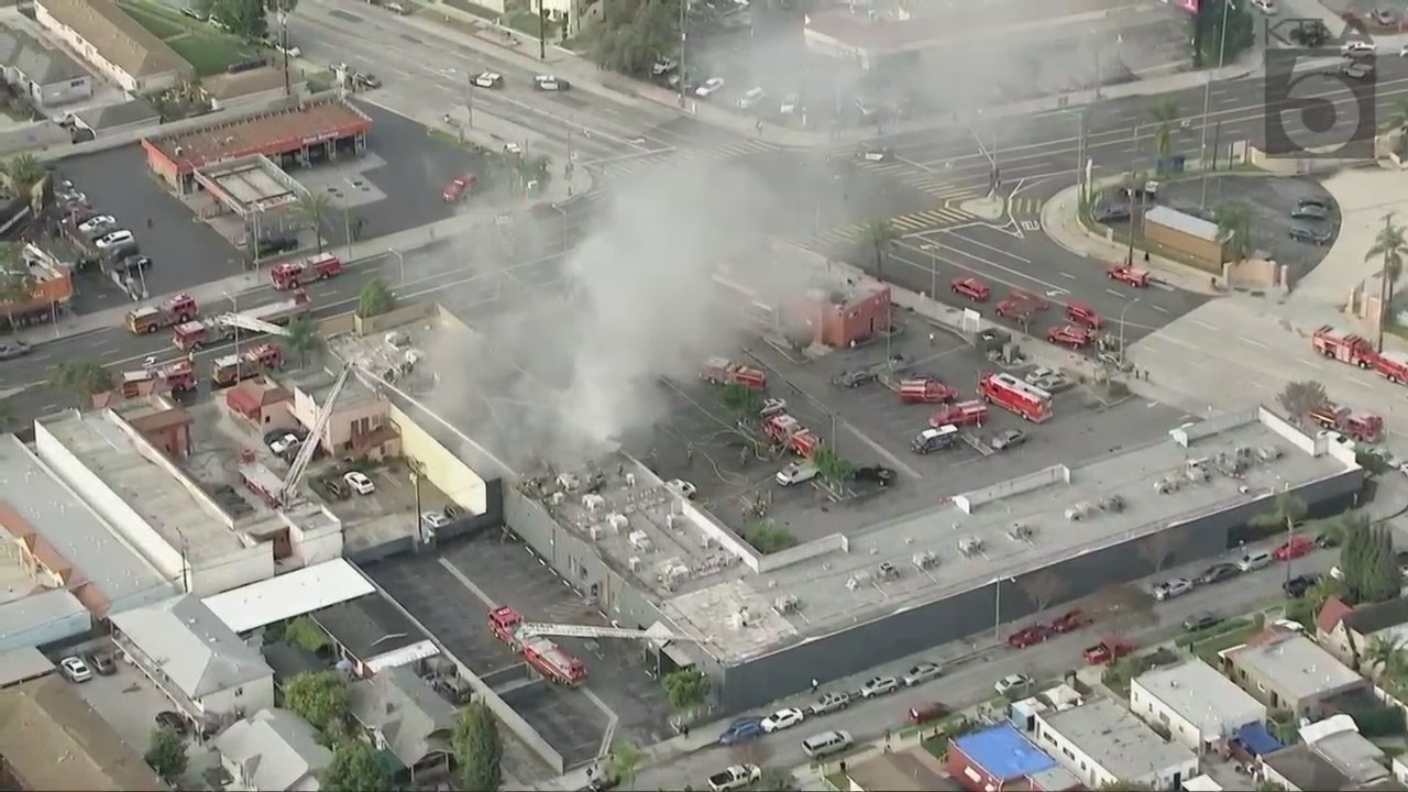 South Gate Strip Mall Fire