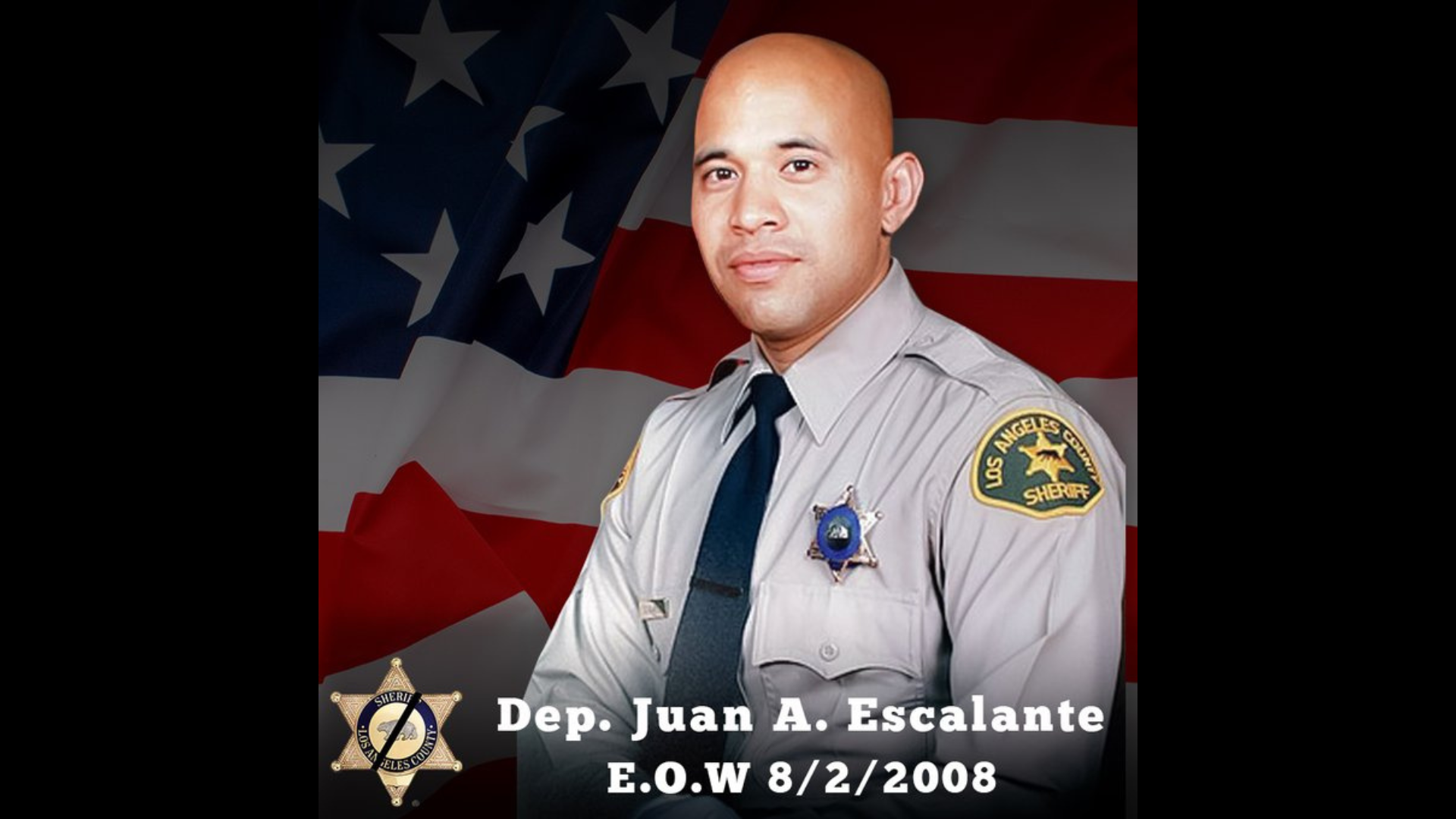 Deputy Juan Escalante, 27, seen in a photo from the Los Angeles County Sheriff's Department.