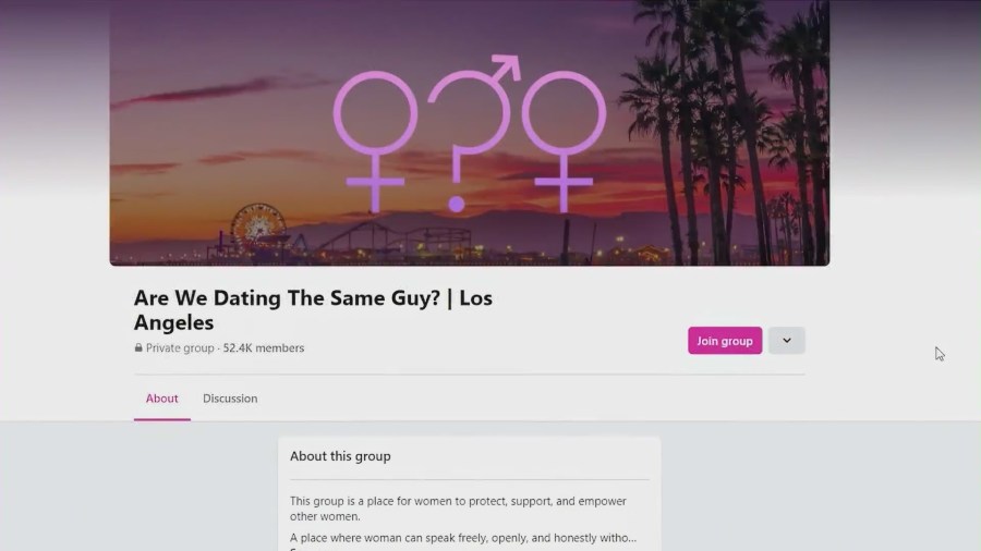 A private Facebook group called "Are We Dating The Same Guy?" involves women sharing dating advice while warning others about men who are potentially harmful, dangerous or not to be trusted.