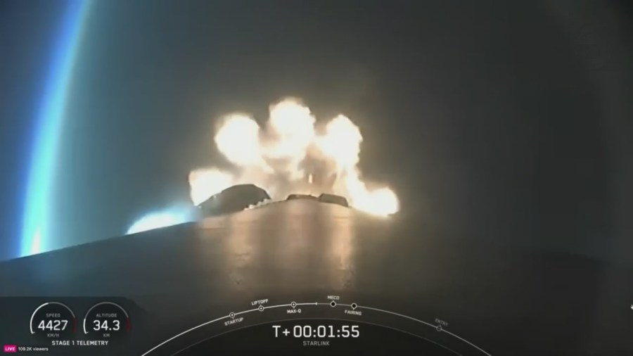 SpaceX Falcon 9 rocket launched in SoCal