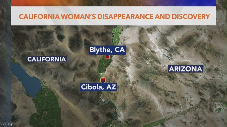 Body of missing California woman found in Arizona desert