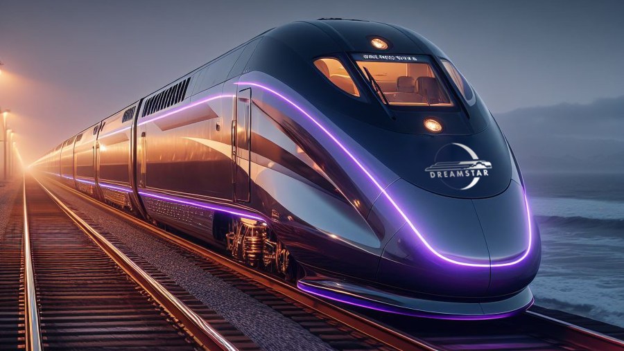 A rendering of a Dreamstar Lines train car. Dreamstar hopes to launch new overnight passenger rail service between San Francisco and Los Angeles. (Dreamstar Lines Inc.)